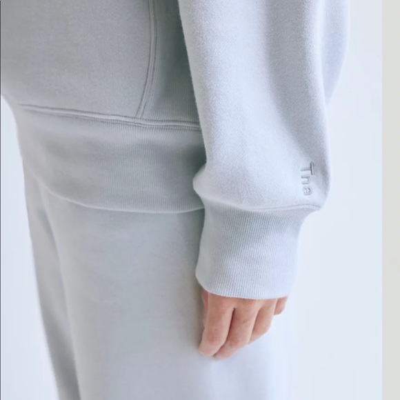 TNA Cozy Fleece Boyfriend Crew Sweatshirt Aritzia - Picture 3 of 8